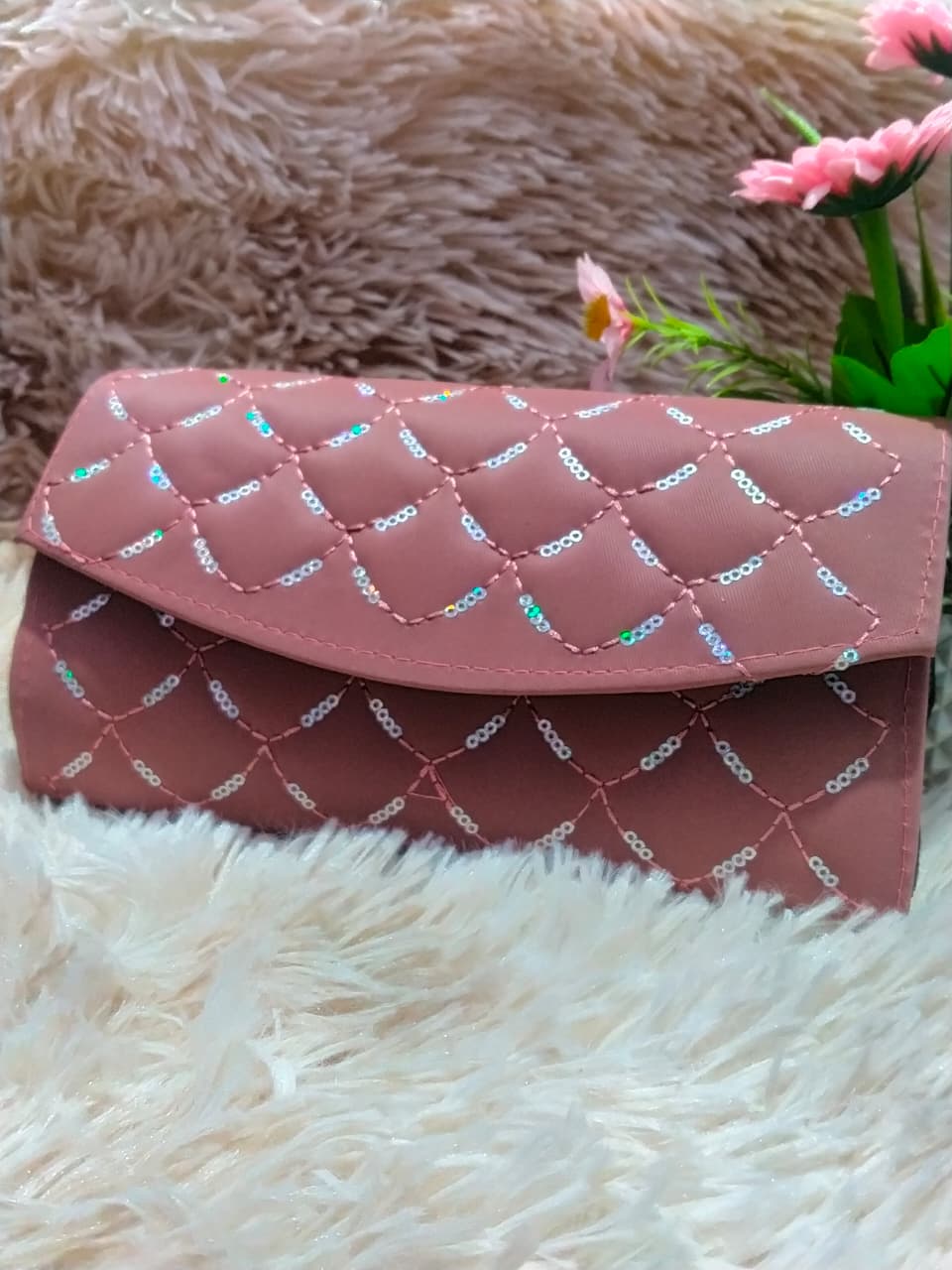 Elegant Women's Sequin Quilted Chain Clutch Bag | Premium Shoulder & Crossbody Purse