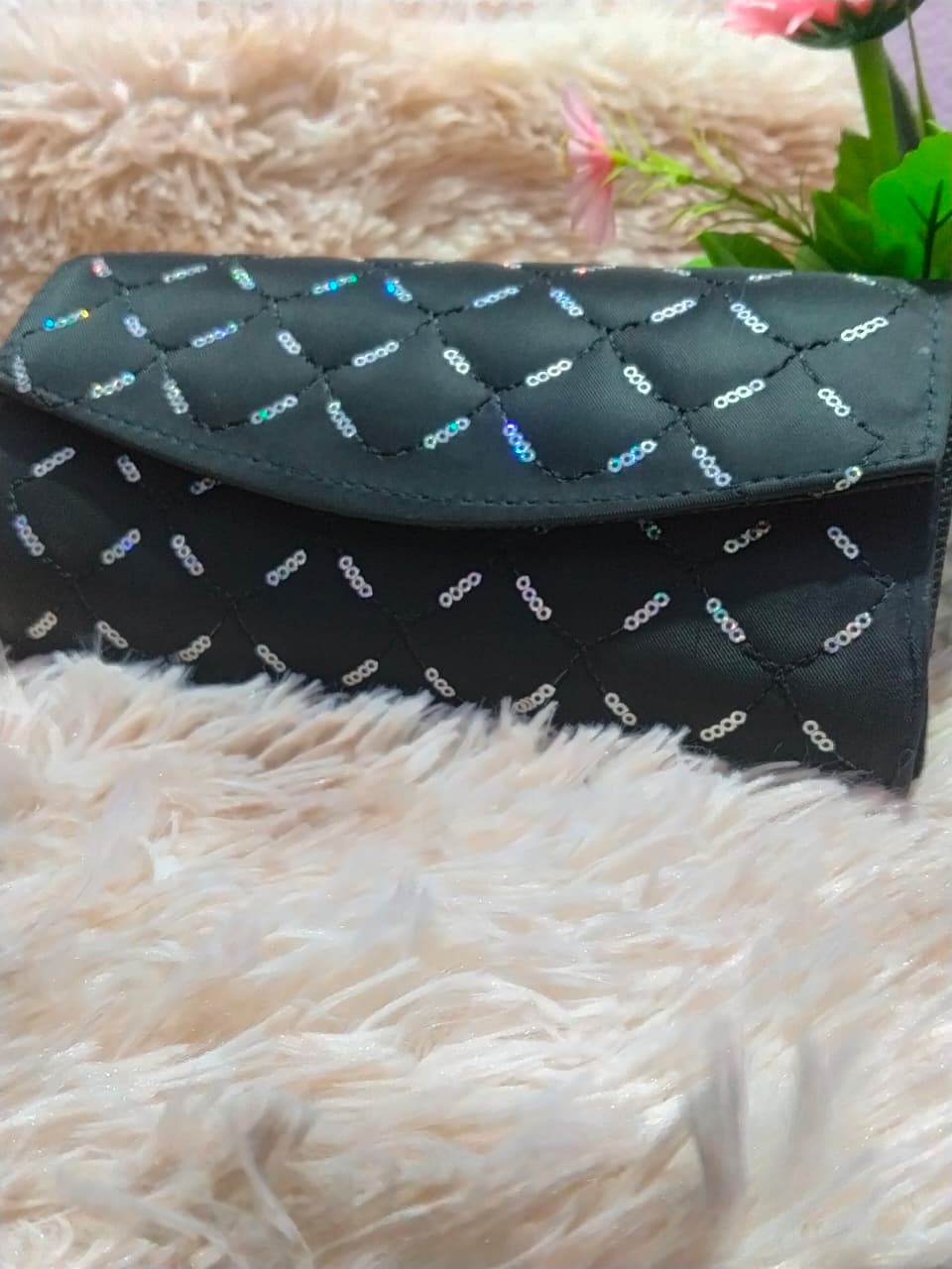 Elegant Women's Sequin Quilted Chain Clutch Bag | Premium Shoulder & Crossbody Purse